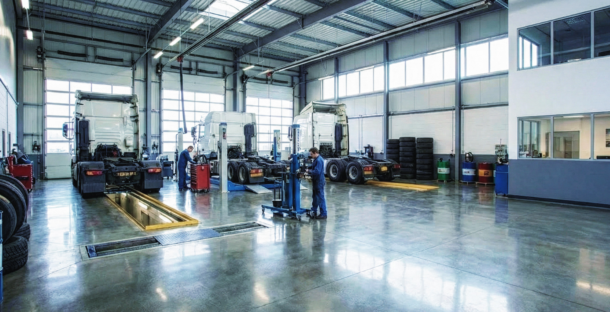 Промышленные бетонные полы в Беларуси под ключ